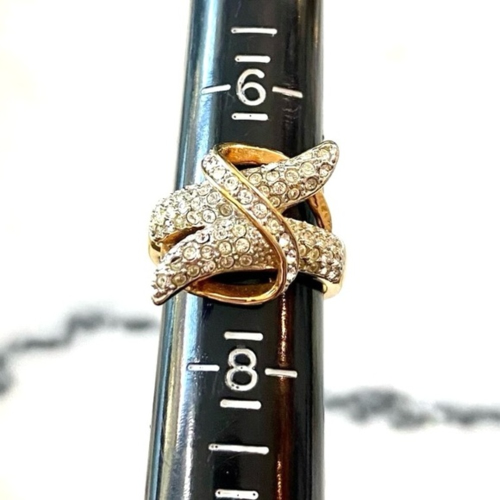 18K Plated CZ Pave Wrap Ring